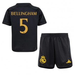 Real Madrid Jude Bellingham #5 Koszulka Trzecich Dziecięca 2023-24 Krótki Rękaw (+ Krótkie spodenki)